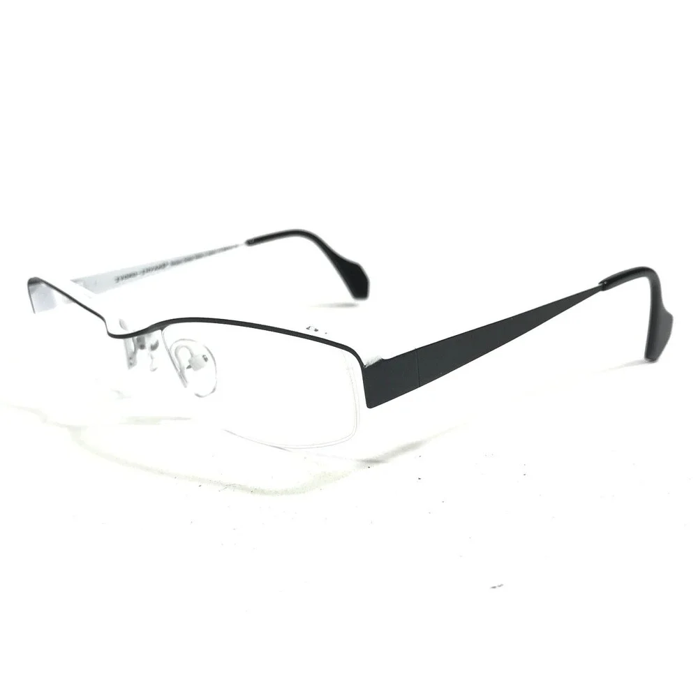 Iyoko-Inyake Eyeglasses Frames IY574 Col.164 Black White Rectangular 51-19-140